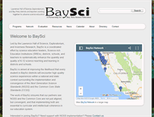 Tablet Screenshot of baysci.org